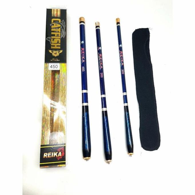 JORAN TEGEK CARBON RUAS PENDEK CATFISH REIKA 300 CM MURAH RUAS 40 CM