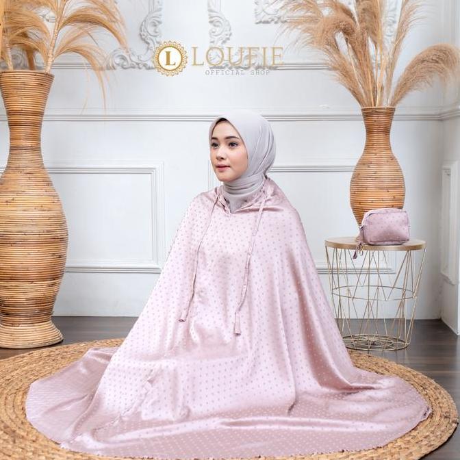 LOUFIE - Mukena Dewasa Silk Uragiri Laser Cut Dania Mewah