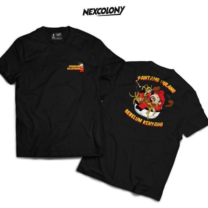Kaos Hitam Pemadam Kelaparan - Nexcolony Official