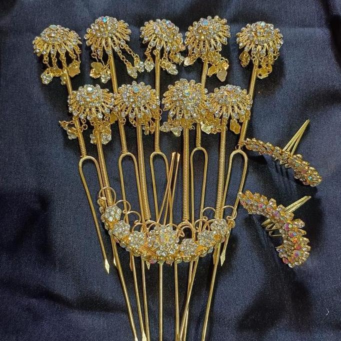 Set perhiasan solo jawa pengantin model roda