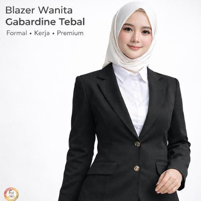 Jas Blazer Wanita Jas Kerja Kantor Cewe Polos Dewasa Anak Jaket Blezer Cewek Pakaian Formal Kantoran