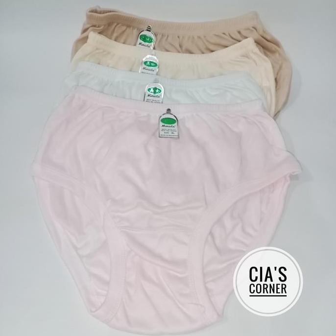 [3pcs] CD MINIOLA | CELANA DALAM WANITA Tebal Katun