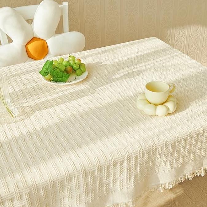 Ready stock Taplak Meja Bergaya Minimalis Estetik / Taplak Meja Persegi / Kain Meja / Alas Meja / No