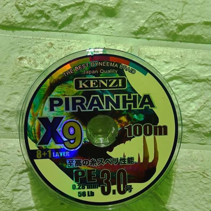 Senar PE 3.0 KENZI piranha X9 100M multicolor