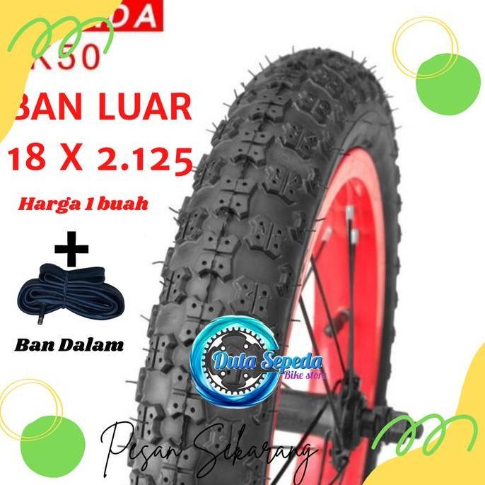 Cycle- Ban Luar Sepeda Dan Luar Dalam Ukuran 18 X 2, 125