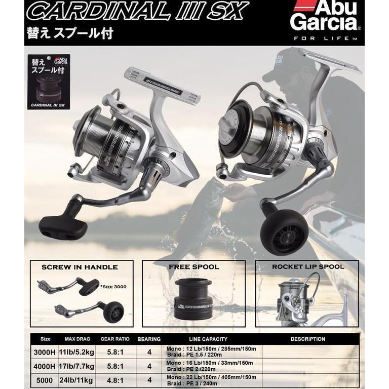 Reel Abu Garcia Cardinal III SX 1000 2000 3000 4000 5000 - Spinning