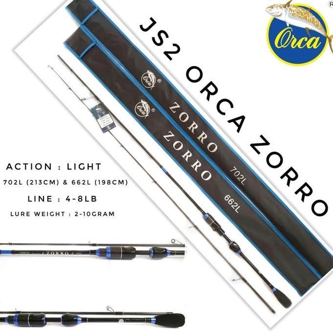 Joran Spinning Casting Orca Zorro 180 198 210 Terbaik Japan Style