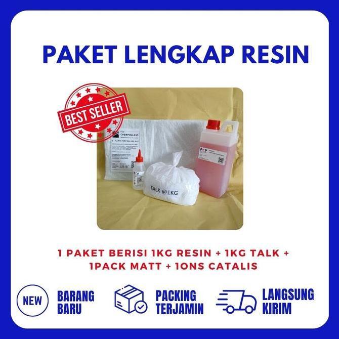 Paket Lengkap Resin fiberglass / Paket resin (resin,talk,mat,catalis)