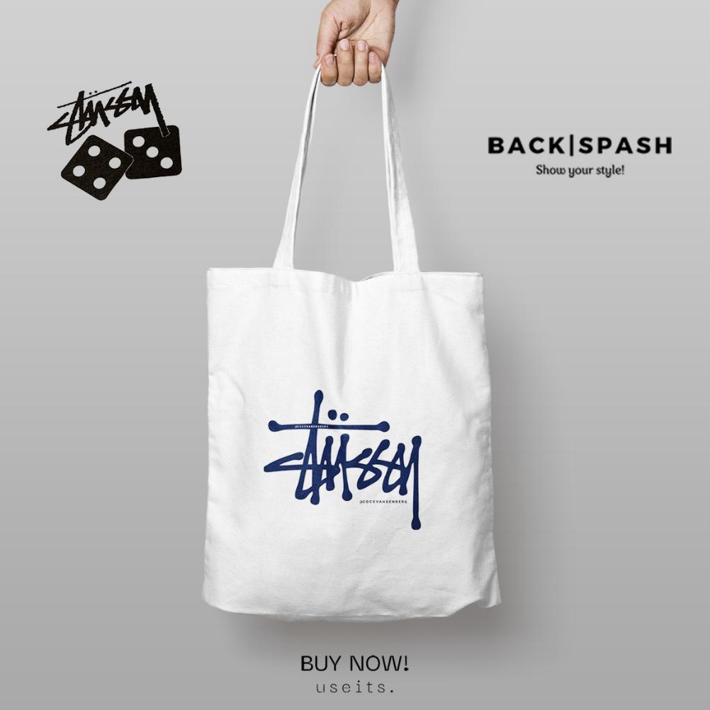 TERMURAH Totebag Stussy - Stussy Wanita - Stussy Pria - Totebag Wanita - Totebag Pria - Totebag Kuli