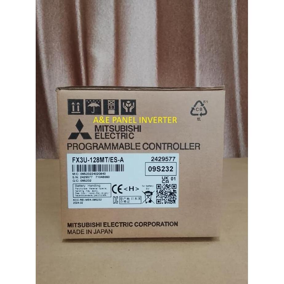 TERMURAH - FX3U-128MT/ES-A PLC Mitsubishi FX3U128MTESA FX3U 128MT ES A melsec FX Series
