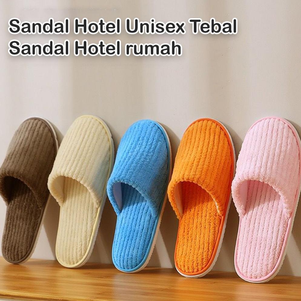 ORIGINAL (SNDL-021)Sandal Hotel Unisex Tebal/Sandal hotel rumah/sandal hotel motif bulu/Sandal Indoo