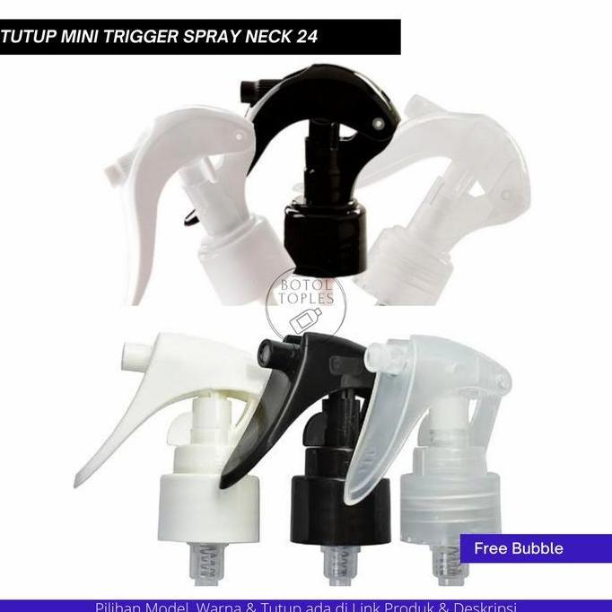 tutup trigger spray 24 mini botol 100ml - 500ml (HARGA GROSIR)