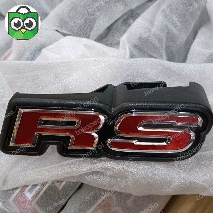 emblem logo rs RS grill depan new brio 2018 original