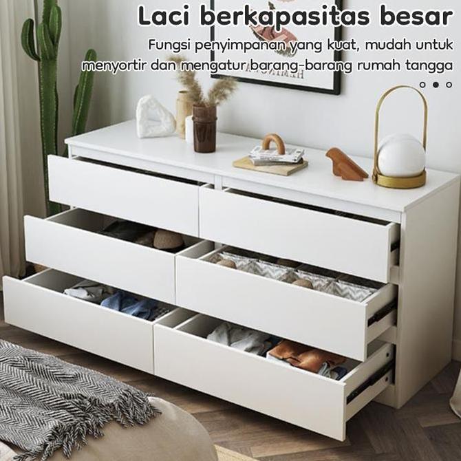 E-TIFE Lemari Laci Kayu / Tempat Penyimpanan Minimalis / Lemari Laci / Lemari Laci Serbaguna / Laci 