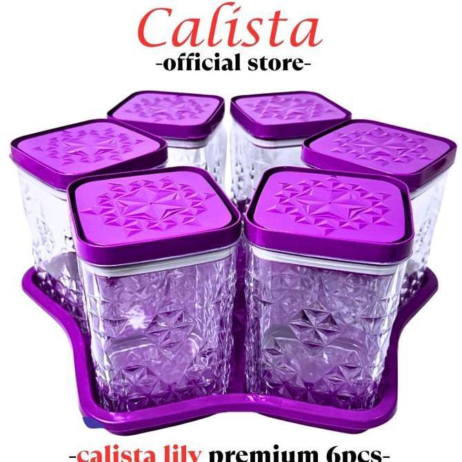 toples set Calista isi 6 + nampan