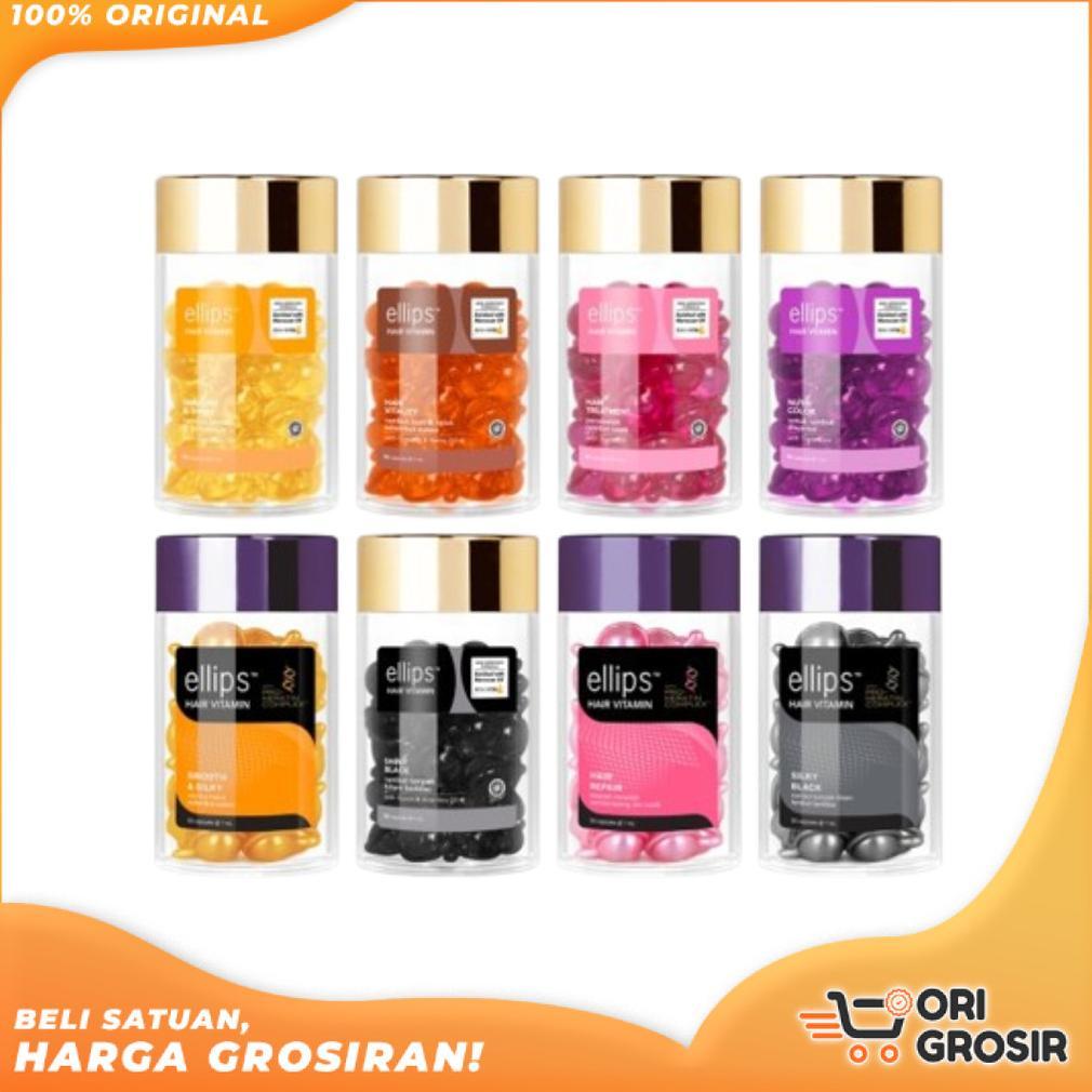 ORI GROSIR | ELLIPS Hair Vitamin Jar isi 50 ButirVitamin Rambut