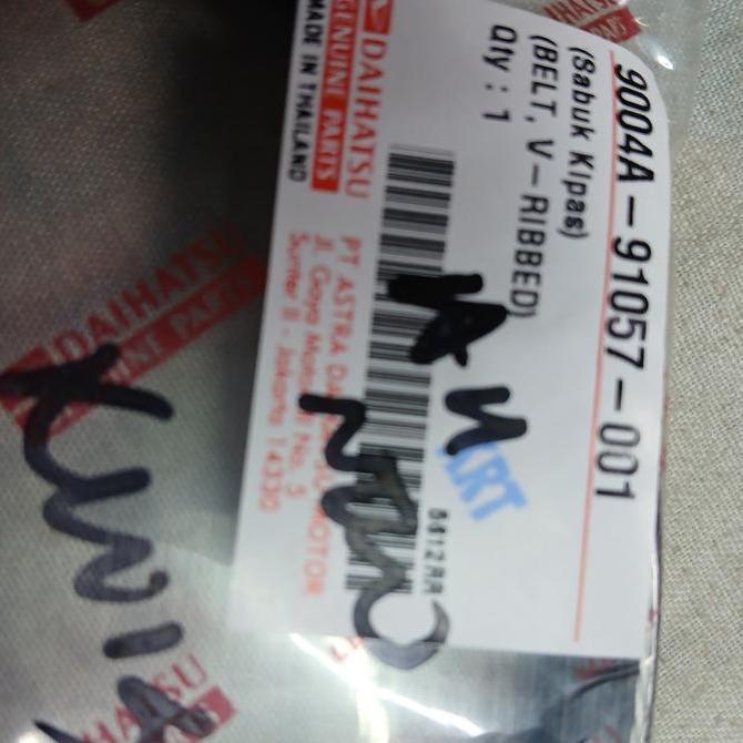 FANBELT ORIGINAL DAIHATSU ALL NEW XENIA AVANZA 1300CC THN 2012 UP GRADE