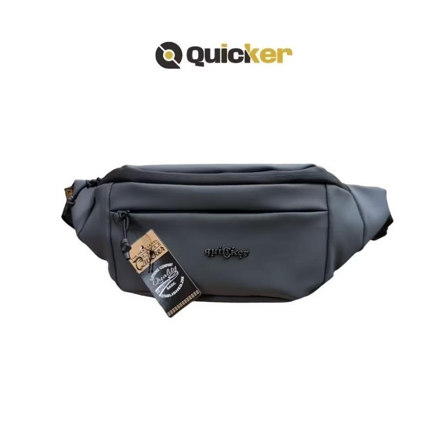 BESTPROMO [WB03] Quicker - Tas Selempang Pria / Slingbag Pria / Waistbag Pria Anti Air