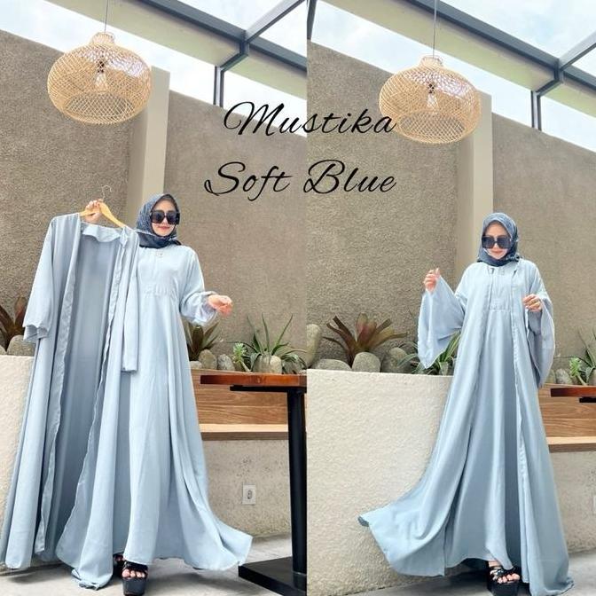 Set Outer Mustika Dress Wofen Primadona All Size Ori Arraffa Syari