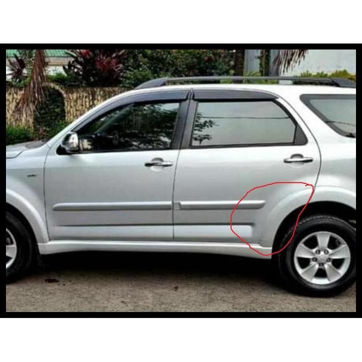 TERBARU MOULDING QUARTER SPOILER FENDER RUSH TERIOS BELAKANG 2010 2011 2012
