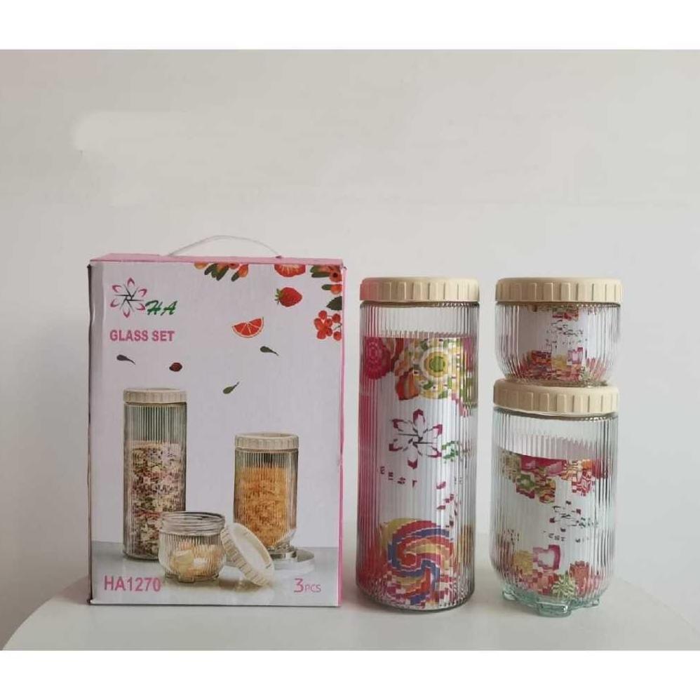 Raffa Toples Kaca Beling 3in1 | Toples kue Lebaran