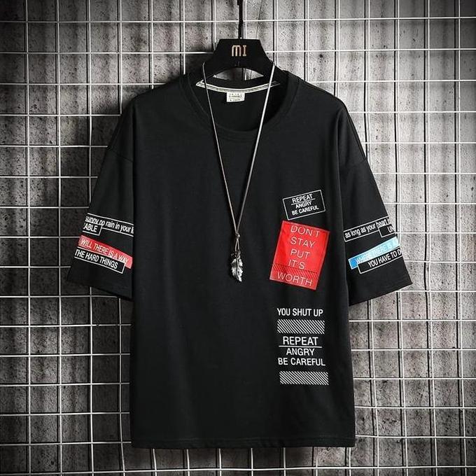 DISKON COD t-shirt oversize size L,XL,XXL,3XL kaos ditro ford baju pria keren fashion pria Fit Motif