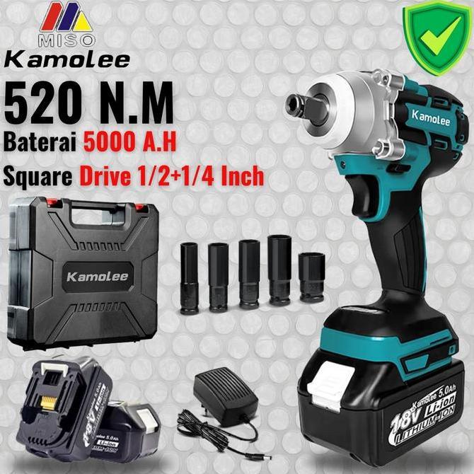 Kamolee - Cordless Electric Impact Wrench-Impact Drill-DTW285/520N.M
