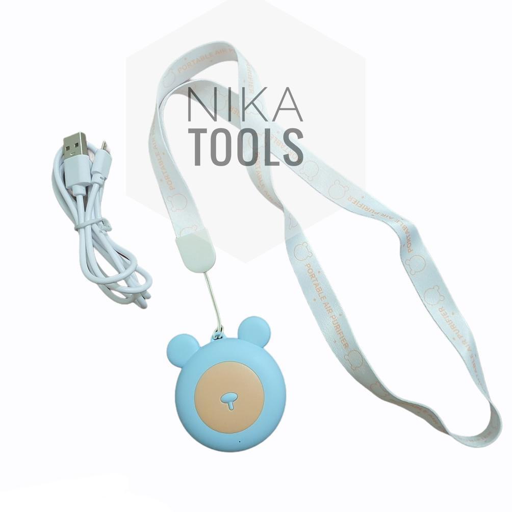 Air Purifier Necklace Bear ener Ionizer Kalung ion