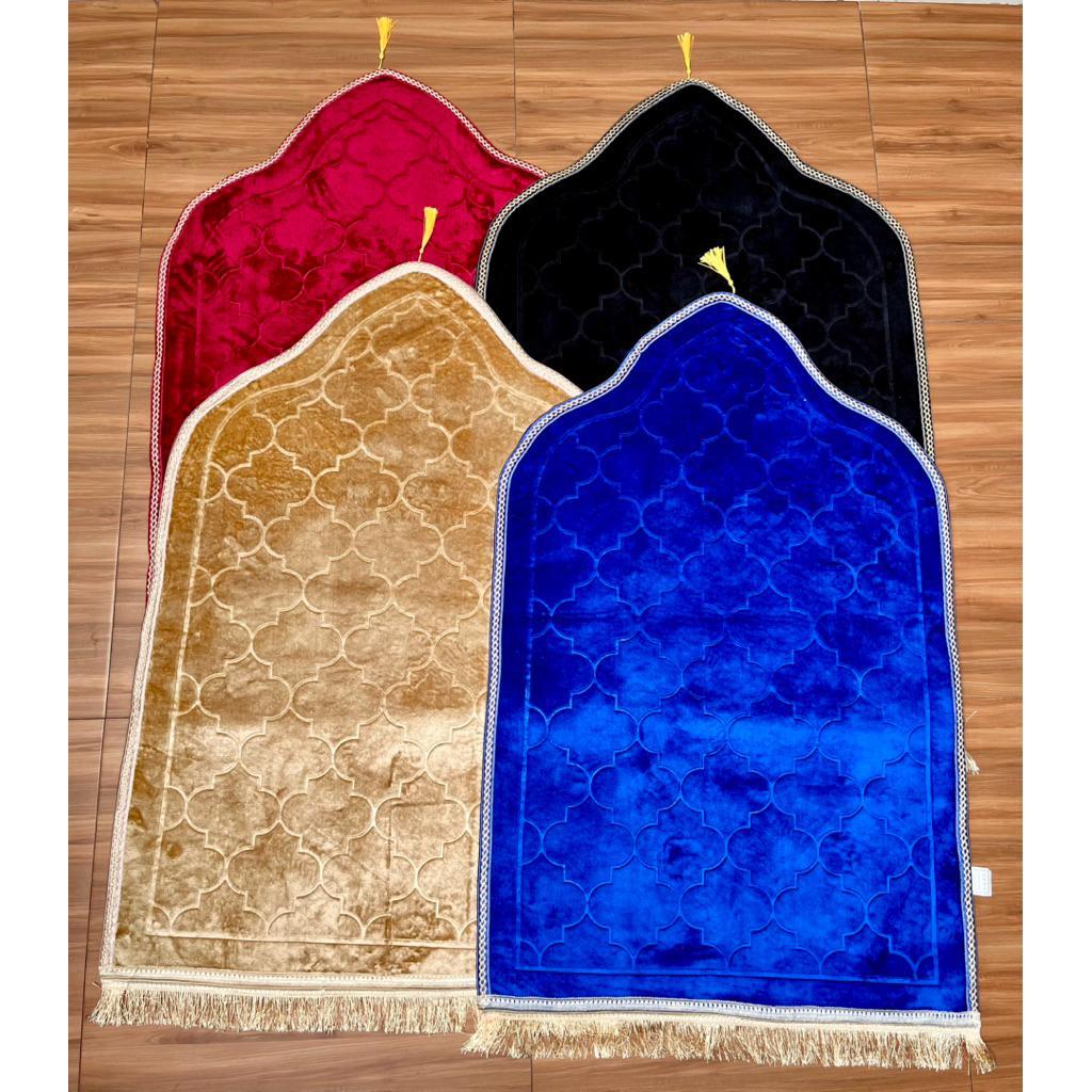 Sajadah Kubah Polos Ukuran Besar 70X110Cm Anti Slip | Sajadah Turki Kubah Polos Jumbo