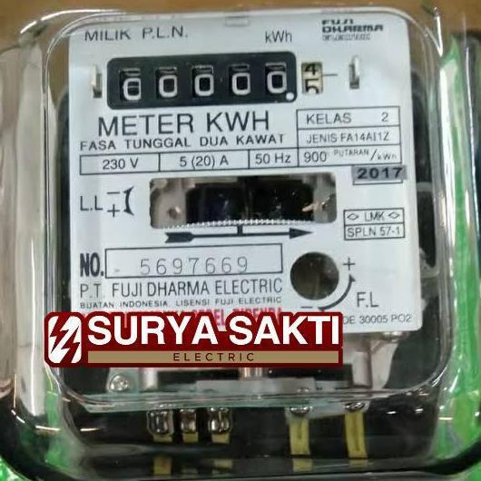 Kwh meter Fuji dharma analog 1p 5(20)A meteran listrik 1 phase