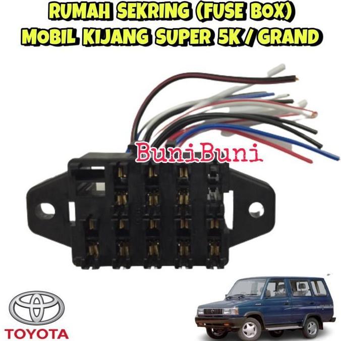 Allthebest- Fuse Box / Rumah Sekring Sikring Mobil Kijang Super 5K / Rover / Grand
