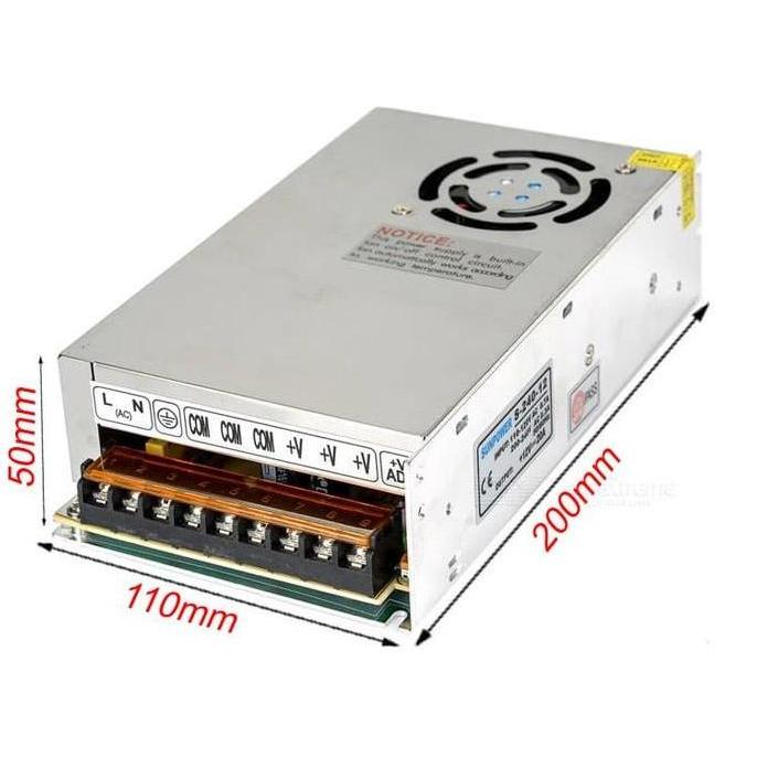 TRAVO 20A 12V POWER SUPPLY ADAPTOR LED STRIP 12VOLT AMPER AMPERE TRAFO