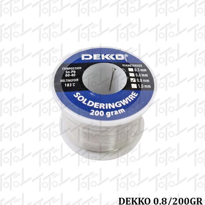 Lansungkirim- Dekko Timah 0.8 200Gram / Dekko 0.8/200Gr / Dekko Timah 0,8 Mm 200 Gr