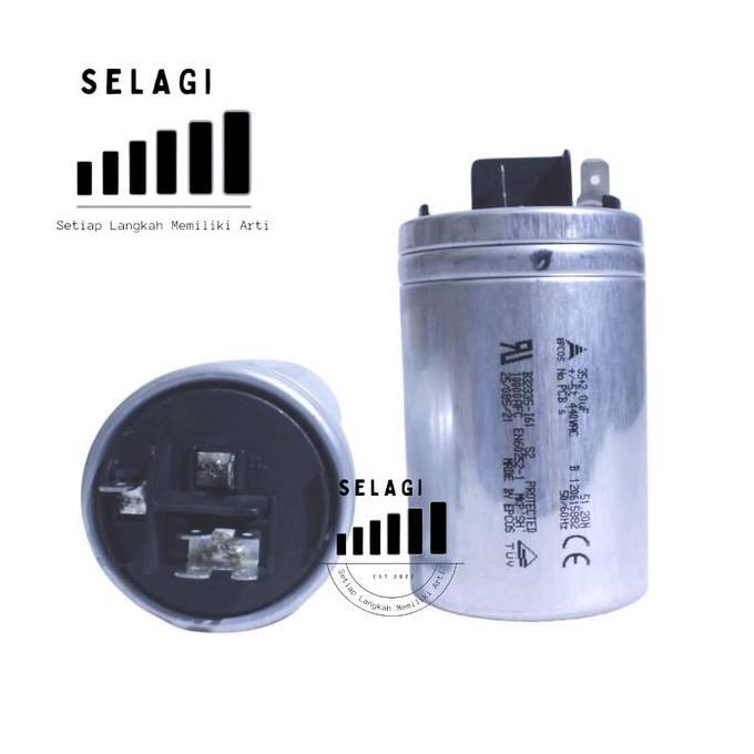 kapasitor ac panasonic 1 1/2 pk 35/2uf original BARU