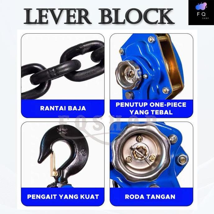 Lever Block / Kotrek Rantai / Lever Hoist 1,5 T X 5 M