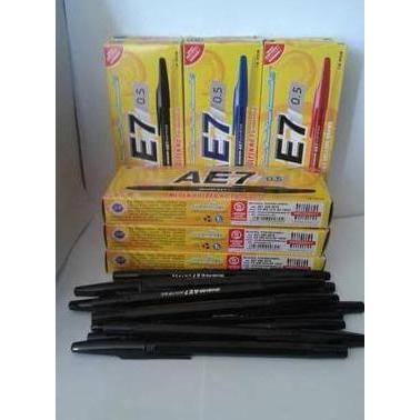 Zxyg- Pen Pena Pulpen Bolpen Standard Ae7/Balpoin Standar Ae-7 Merah Stationery