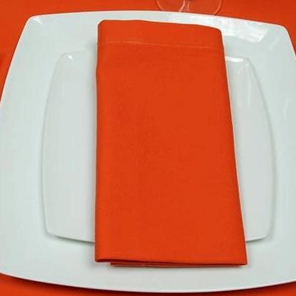 Napkin Damask Oranye Satin Band