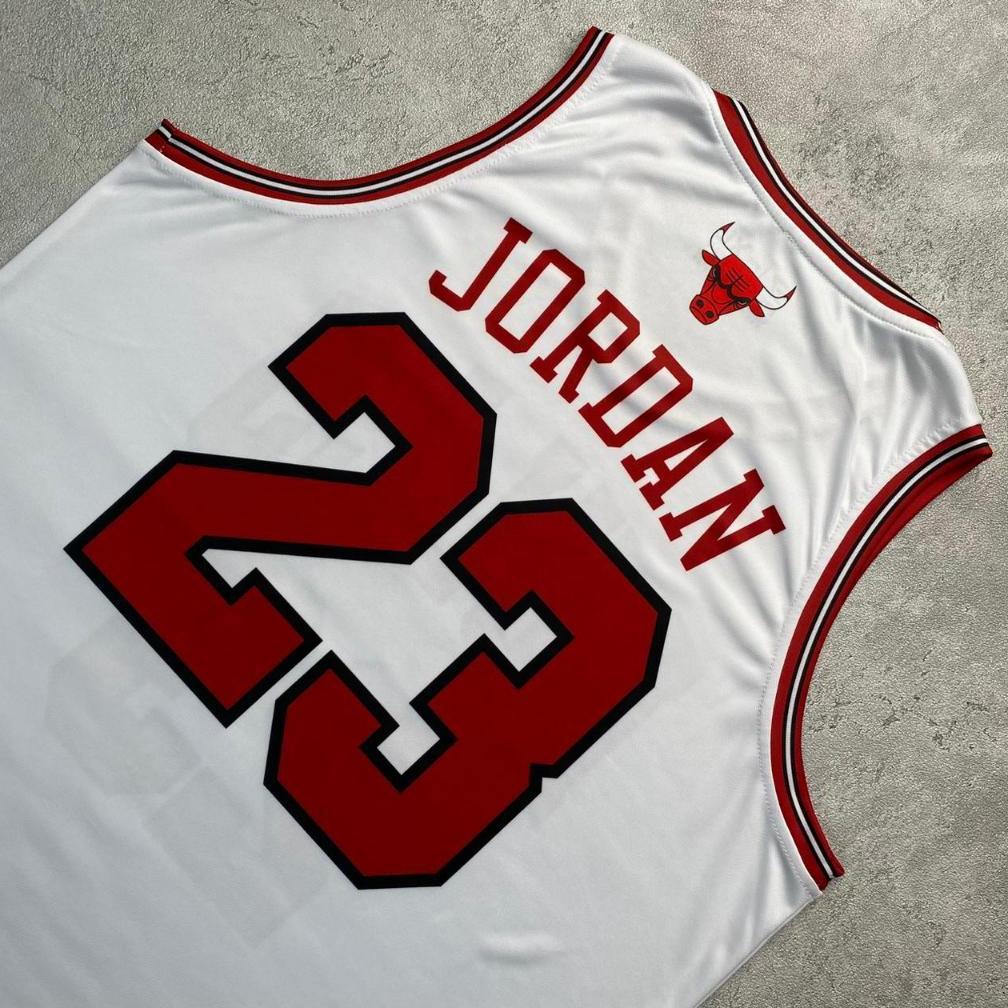 Big Sale [Original] Jersey Jordan Bulls #23 Putih White -Swingman Bola Basket  Baju Kaos T-Shirt Tsh