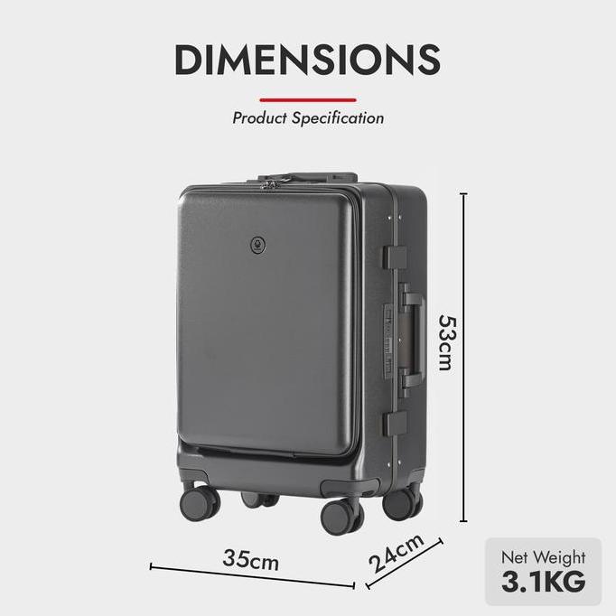 Mytravel- Koper Laptop Size Kabin & Bagasi Laptop K001 Dan R089 Anti Pecah Aluminium Frame