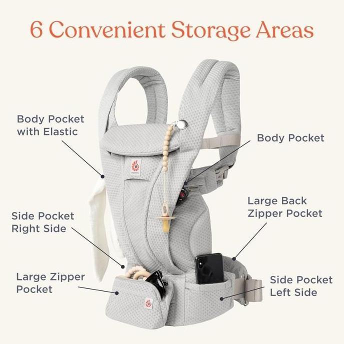 Ergobaby Omni Deluxe Baby Carrier - Gendongan Bayi Dengan Hipseat dan Strap Ransel CS