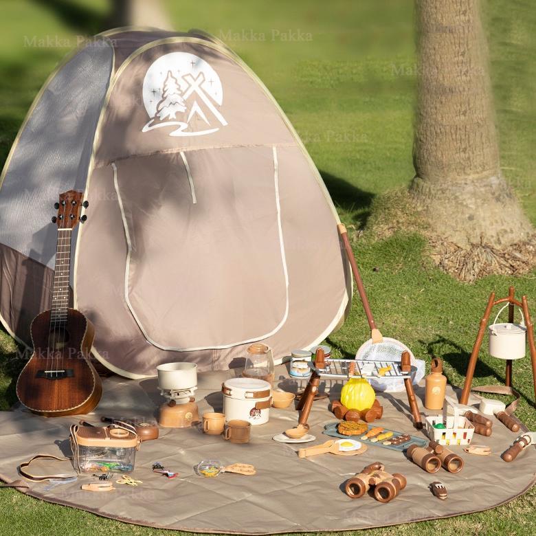 [MURCE] camping set pretend play with cooking utensil mainan camping set anak -Tenda Kemah Anak Kids