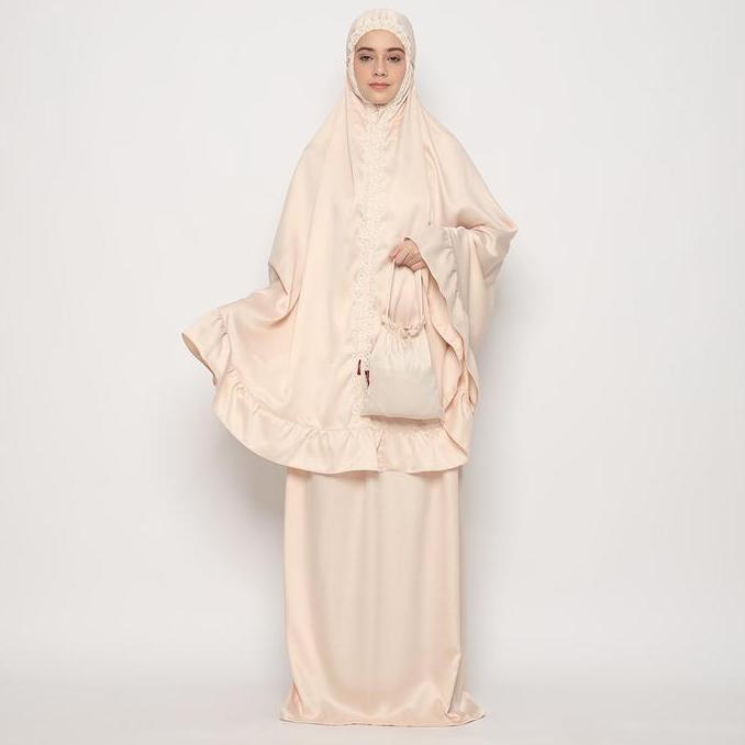 Mukena Rukuh Telekung Satin Velvet Regular Size Tatuis Abhinaya