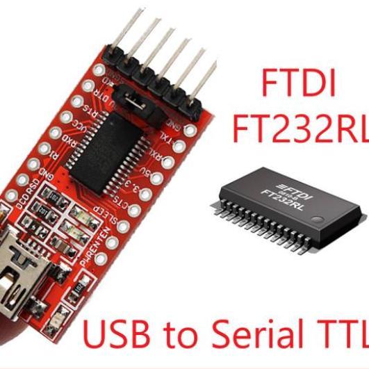 Wizard- Module Ft232Rl Ftdi 232 Rl + Kabel Mini Usb + Jumper Female Adapter Konektor