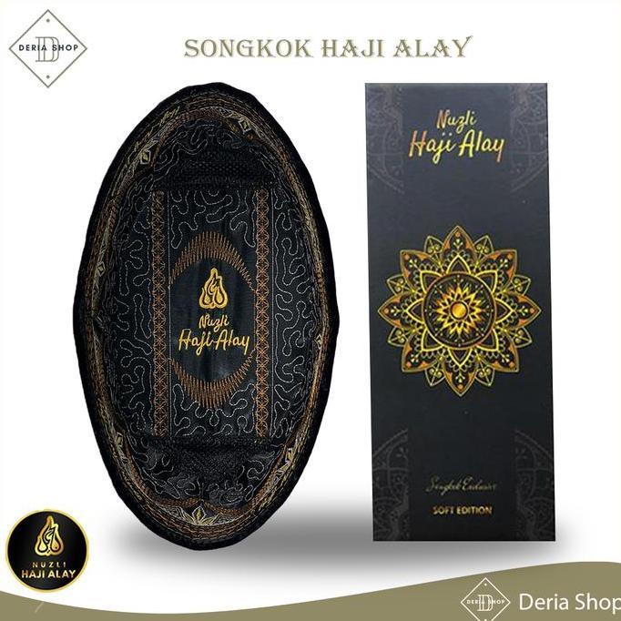 Bagusbanget- Songkok Premium Haji Alay Deluxe Ac Tinggi 8, 9, 10 Peci Kopiah Mewah