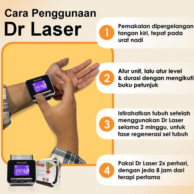 Medikit- Dr Laser Hi Plus Alat Terapi-Laser Terdaftar Akl Terapi Diabetes Kolesterol Hipertensi Orig