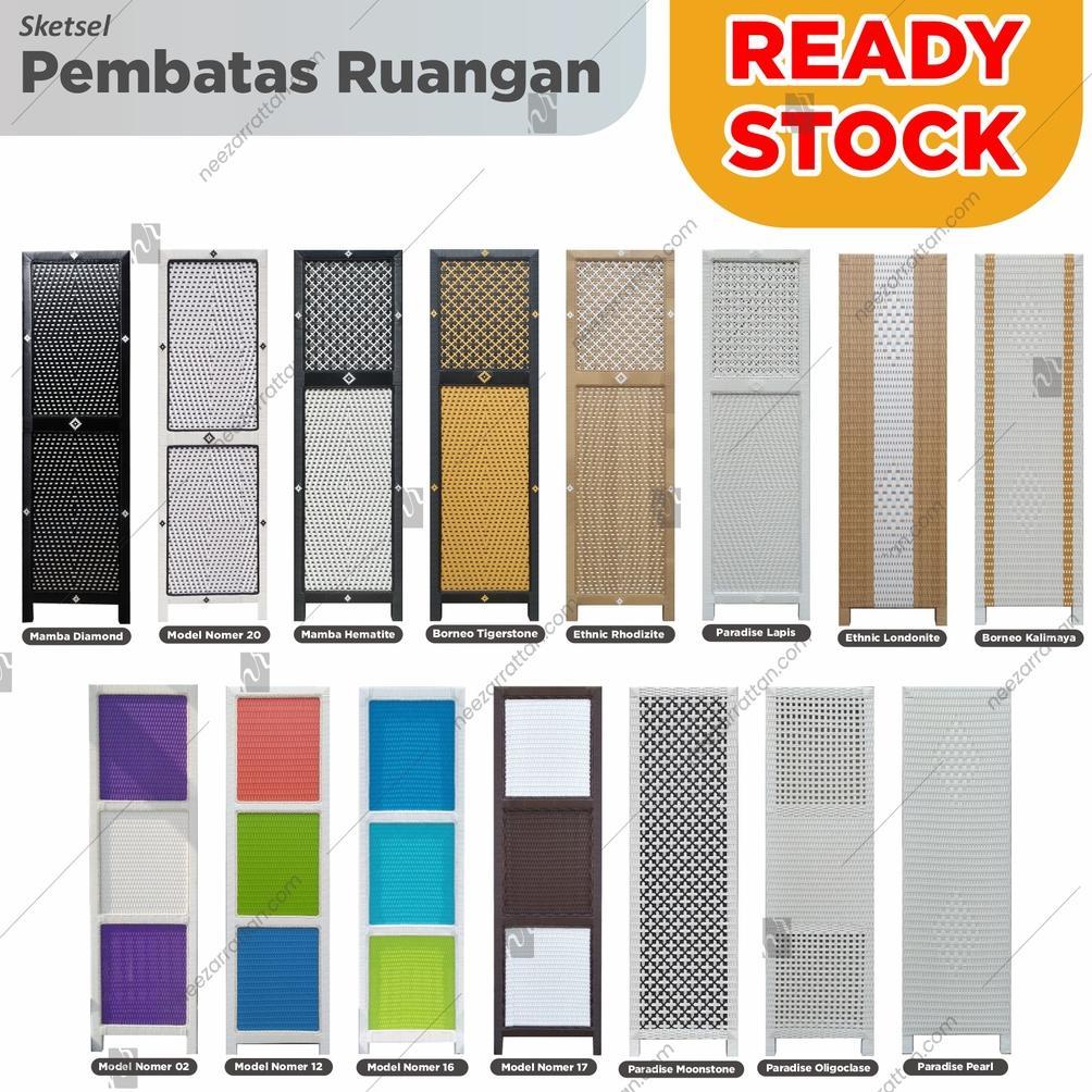 [RTN] READY STOCK TERLARIS Sketsel Rotan, Pembatas ruang tamu, kantor, musholah penyekat Partisi Rua