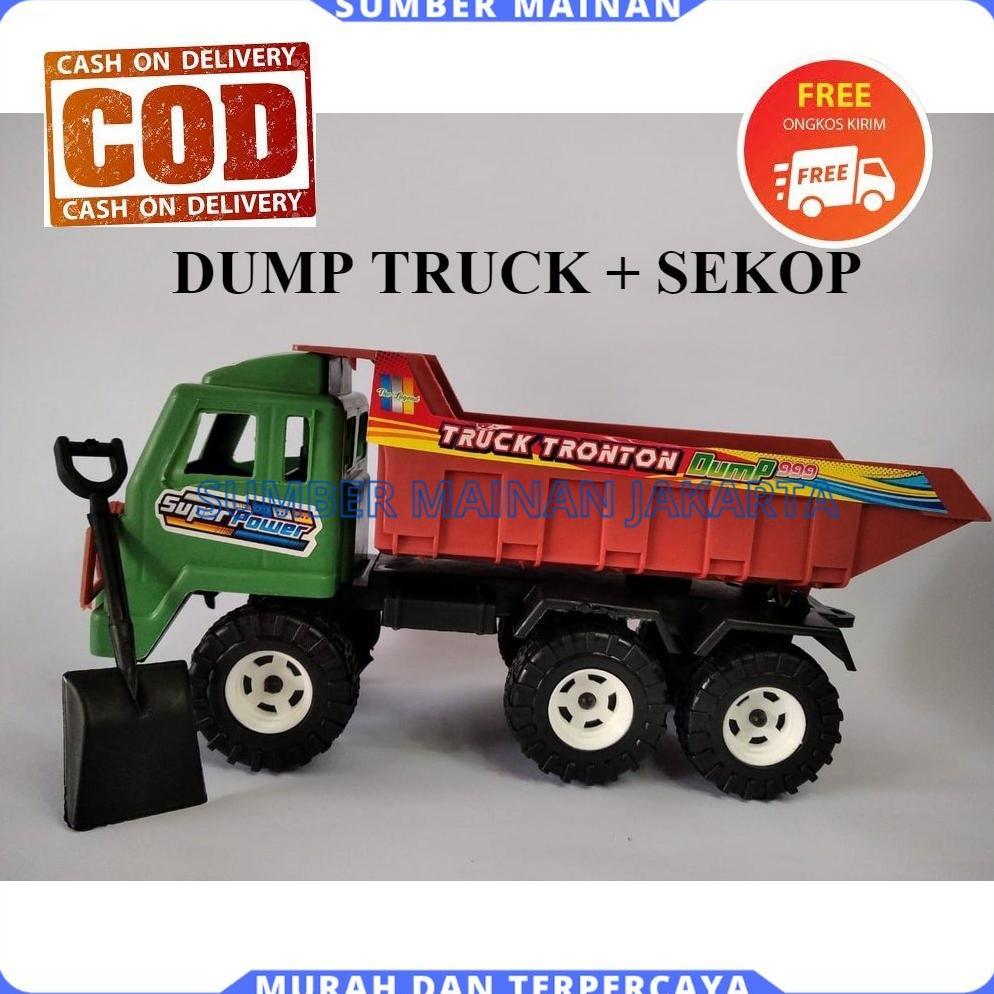 garansi mainan anak mobil mobilan dump truk bak pasir konstruksi plastik