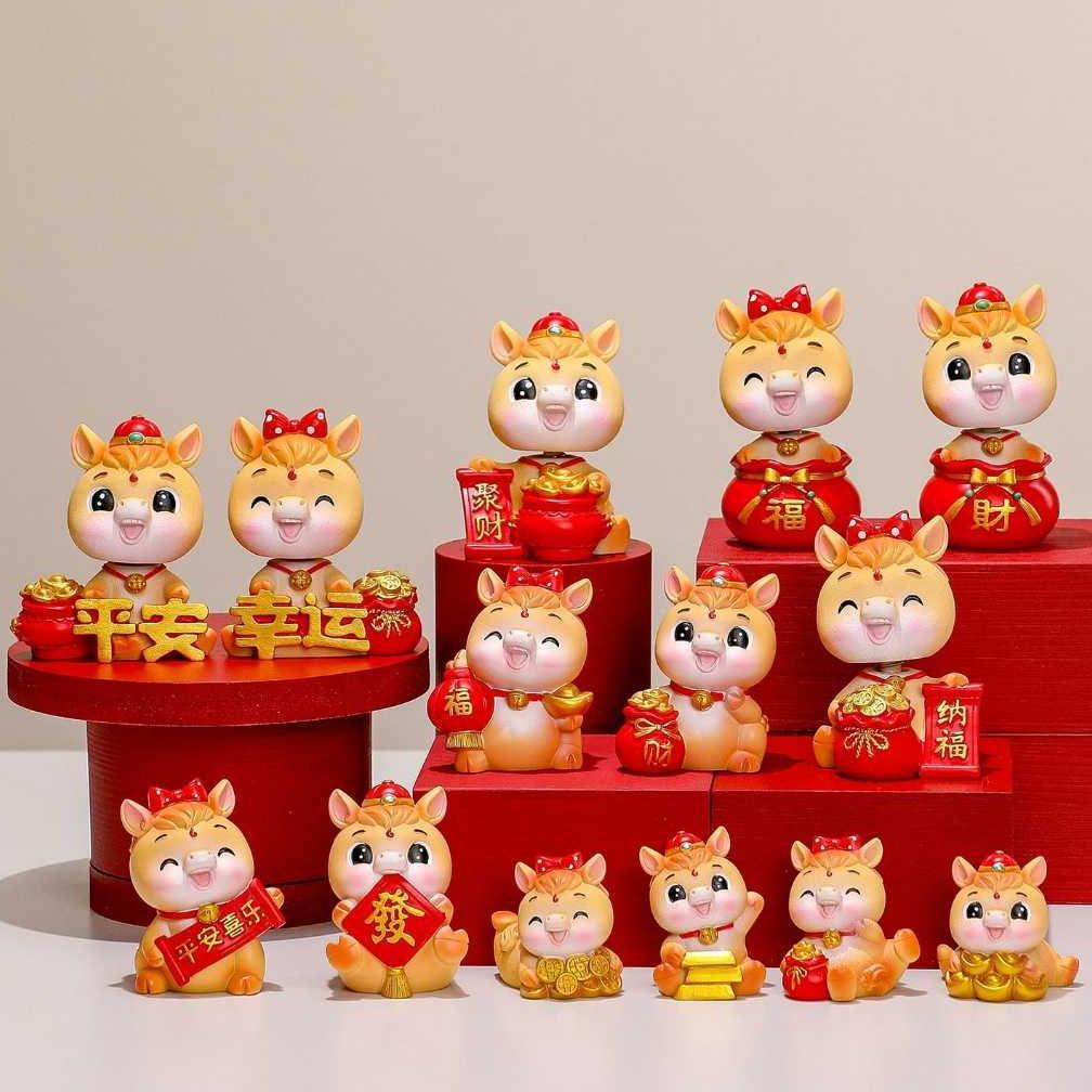 [Orgm] 2026 Kuda | Pajangan Imlek Dekorasi Imlek Pajangan Rezeki 2026 Kuda Pajangan Meja Pajangan Mo