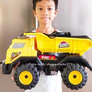 PROMO Mainan Truk Pasir Jumbo Plastik Bisa Diduduki