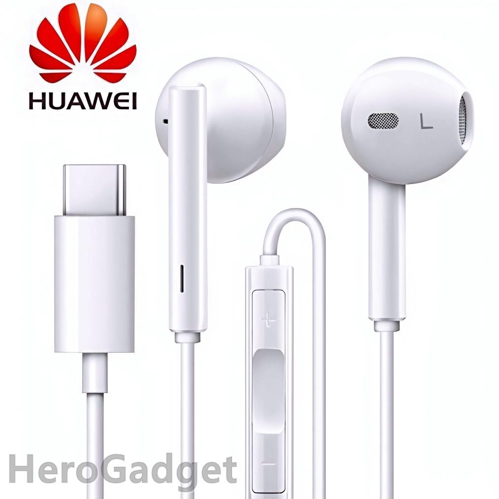 DY Huawei CM33 Headset Type C Original Earphone Kabel P30 P50 Pro